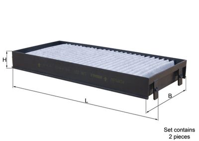 Фильтр, воздух во внутренном пространстве MAHLE LAK 221/S