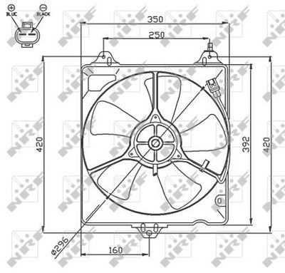 Ventilators, Motora dzesēšanas sistēma NRF 47753