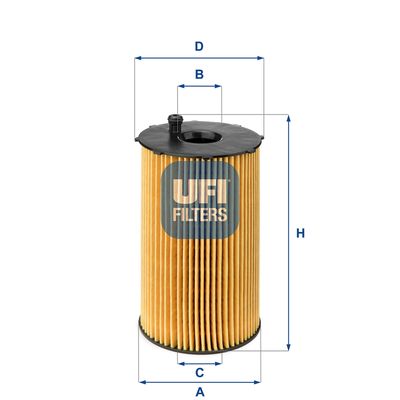Eļļas filtrs UFI 25.066.00