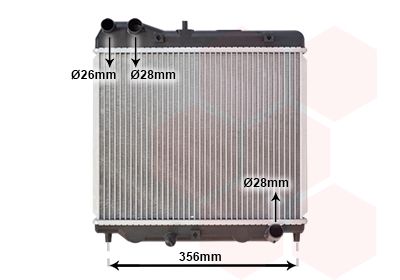 Radiators, Motora dzesēšanas sistēma VAN WEZEL 25002178