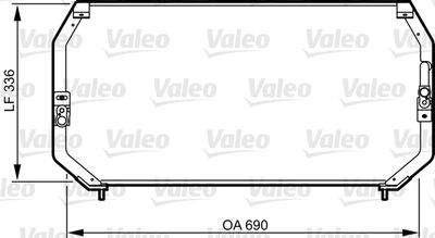 Конденсатор, кондиционер VALEO 814246