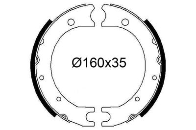 Bremžu loku komplekts VALEO 564318