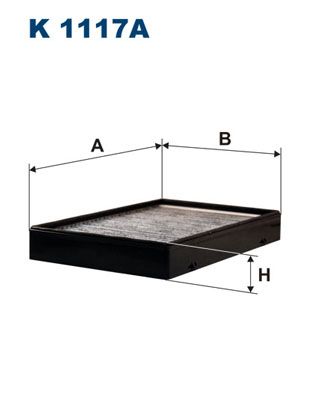 Фильтр, воздух во внутренном пространстве FILTRON K 1117A