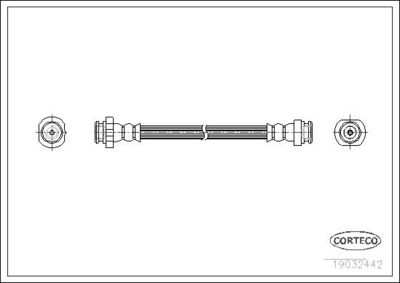 Bremžu šļūtene CORTECO 19032442