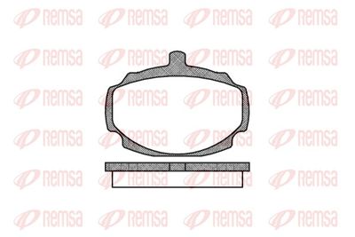 Комплект тормозных колодок, дисковый тормоз REMSA 0049.00