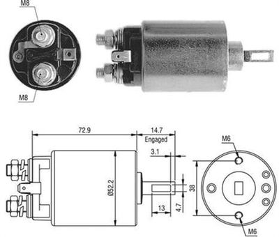 Ievilcējrelejs, Starteris MAGNETI MARELLI 940113050408