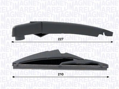 Комплект рычагов стеклоочистителя, система очистки стекол MAGNETI MARELLI 000723180443