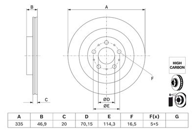 Тормозной диск BOSCH 0 986 479 J78