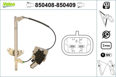 Стеклоподъемник VALEO 850408