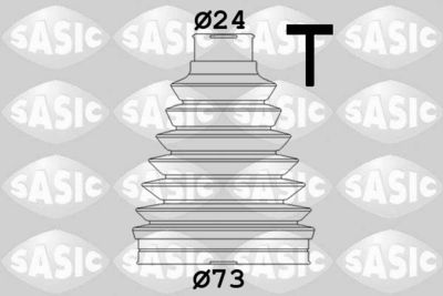 Комплект пыльника, приводной вал SASIC 1904041