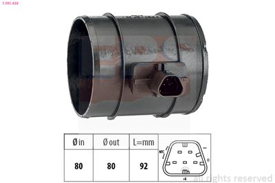 Расходомер воздуха EPS 1.991.438