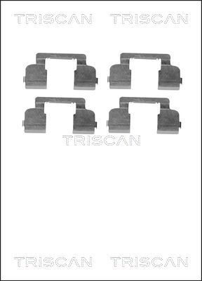 Piederumu komplekts, Disku bremžu uzlikas TRISCAN 8105251597