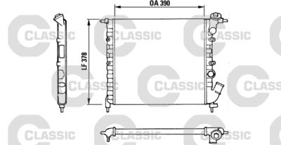 Radiators, Motora dzesēšanas sistēma VALEO 316655