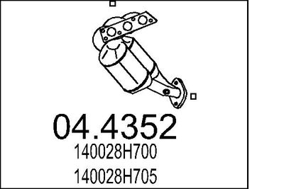 Катализатор MTS 04.4352