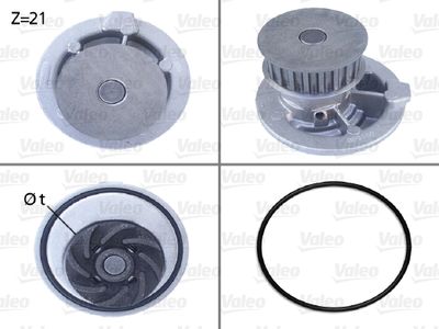 Ūdens sūknis, dzinēja dzesēšana VALEO 506003