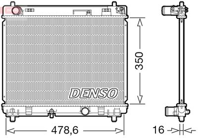 Radiators, Motora dzesēšanas sistēma DENSO DRM50104