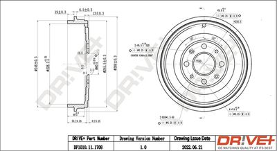 Bremžu trumulis Dr!ve+ DP1010.11.1708