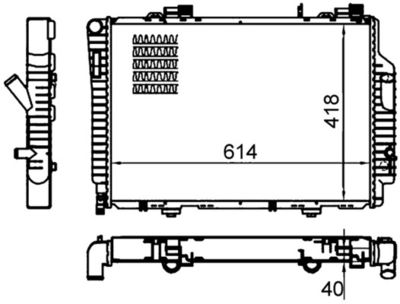 Radiators, Motora dzesēšanas sistēma MAHLE CR 485 000S