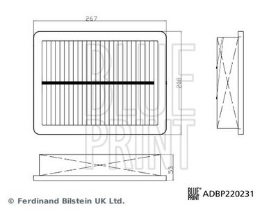 Gaisa filtrs BLUE PRINT ADBP220231