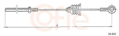 Тросик, cтояночный тормоз COFLE 92.10.822