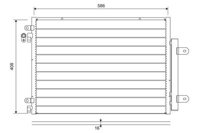 Конденсатор, кондиционер VALEO 822715