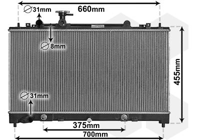 Radiators, Motora dzesēšanas sistēma VAN WEZEL 27002228