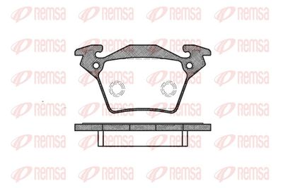 Bremžu uzliku kompl., Disku bremzes REMSA 0717.00