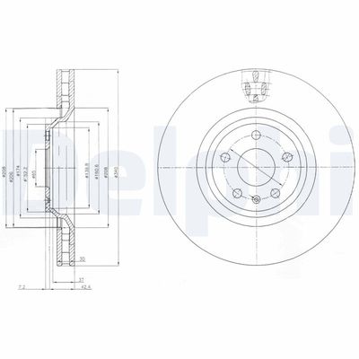 Bremžu diski DELPHI BG9054