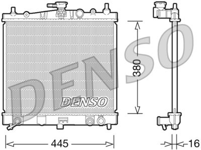 Radiators, Motora dzesēšanas sistēma DENSO DRM46036