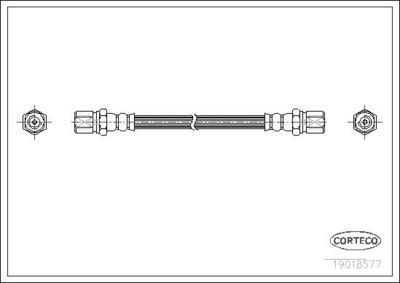 Тормозной шланг CORTECO 19018577