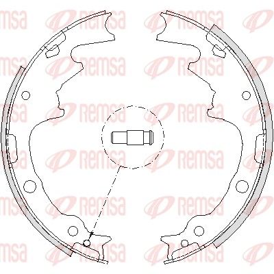Тормозные колодки REMSA 4188.01