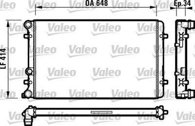 Radiators, Motora dzesēšanas sistēma VALEO 732427