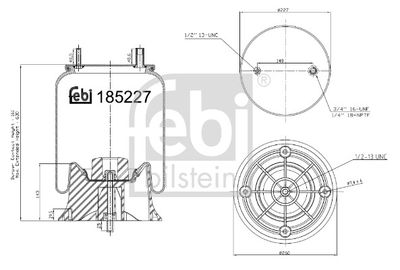 Pneimoatsperes spilvens, Pneimopiekare FEBI BILSTEIN 185227