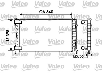 Radiators, Motora dzesēšanas sistēma VALEO 734760
