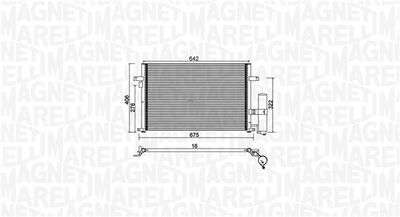 Конденсатор, кондиционер MAGNETI MARELLI 350203912000