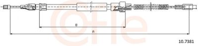 Тросик, cтояночный тормоз COFLE 92.10.7381