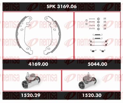 Bremžu komplekts, Trumuļu bremzes REMSA SPK 3169.06