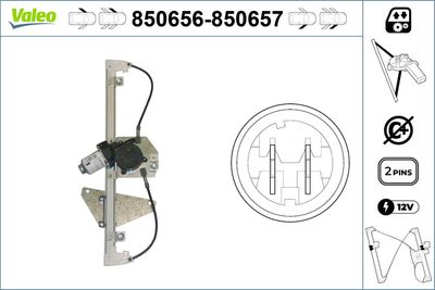 Стеклоподъемник VALEO 850656