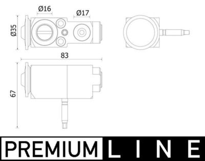 Расширительный клапан, кондиционер MAHLE AVE 140 000P