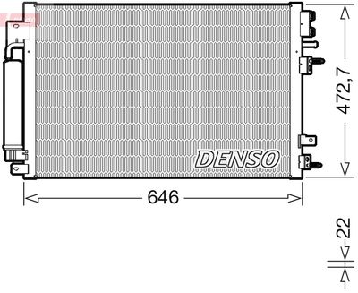Конденсатор, кондиционер DENSO DCN13022