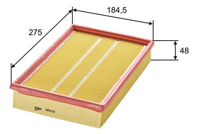 Воздушный фильтр VALEO 585039