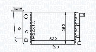 Radiators, Motora dzesēšanas sistēma MAGNETI MARELLI 350213101000