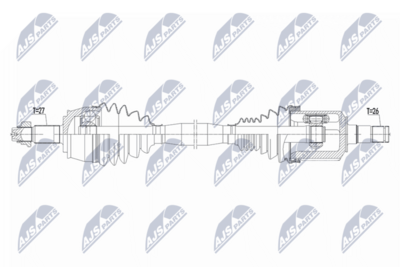 Приводной вал NTY NPW-CH-175