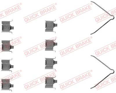Комплектующие, колодки дискового тормоза QUICK BRAKE 109-1166
