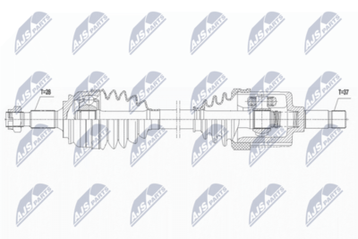 Приводной вал NTY NPW-CT-131