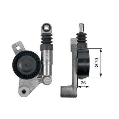 Siksnas spriegotājs, Ķīļsiksna GATES T39132