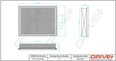 Воздушный фильтр Dr!ve+ DP1110.10.0482