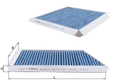 Фильтр, воздух во внутренном пространстве MAHLE LAO 129
