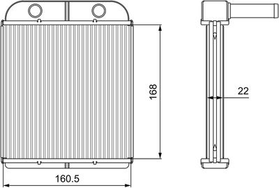 Теплообменник, отопление салона VALEO 811559