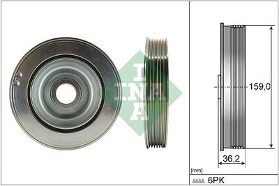 Ременный шкив, коленчатый вал Schaeffler INA 544 0173 10